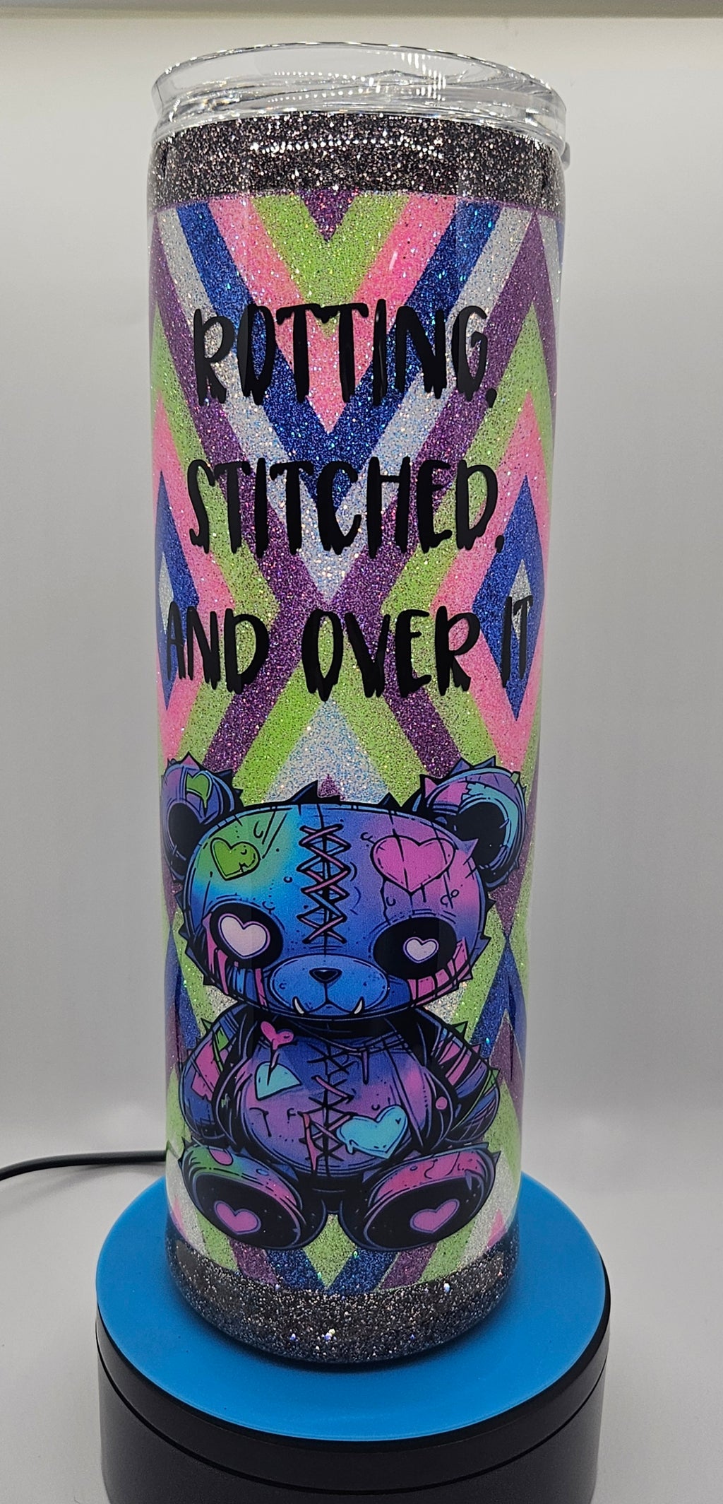 Zombie Bear Tumbler Rhombus design