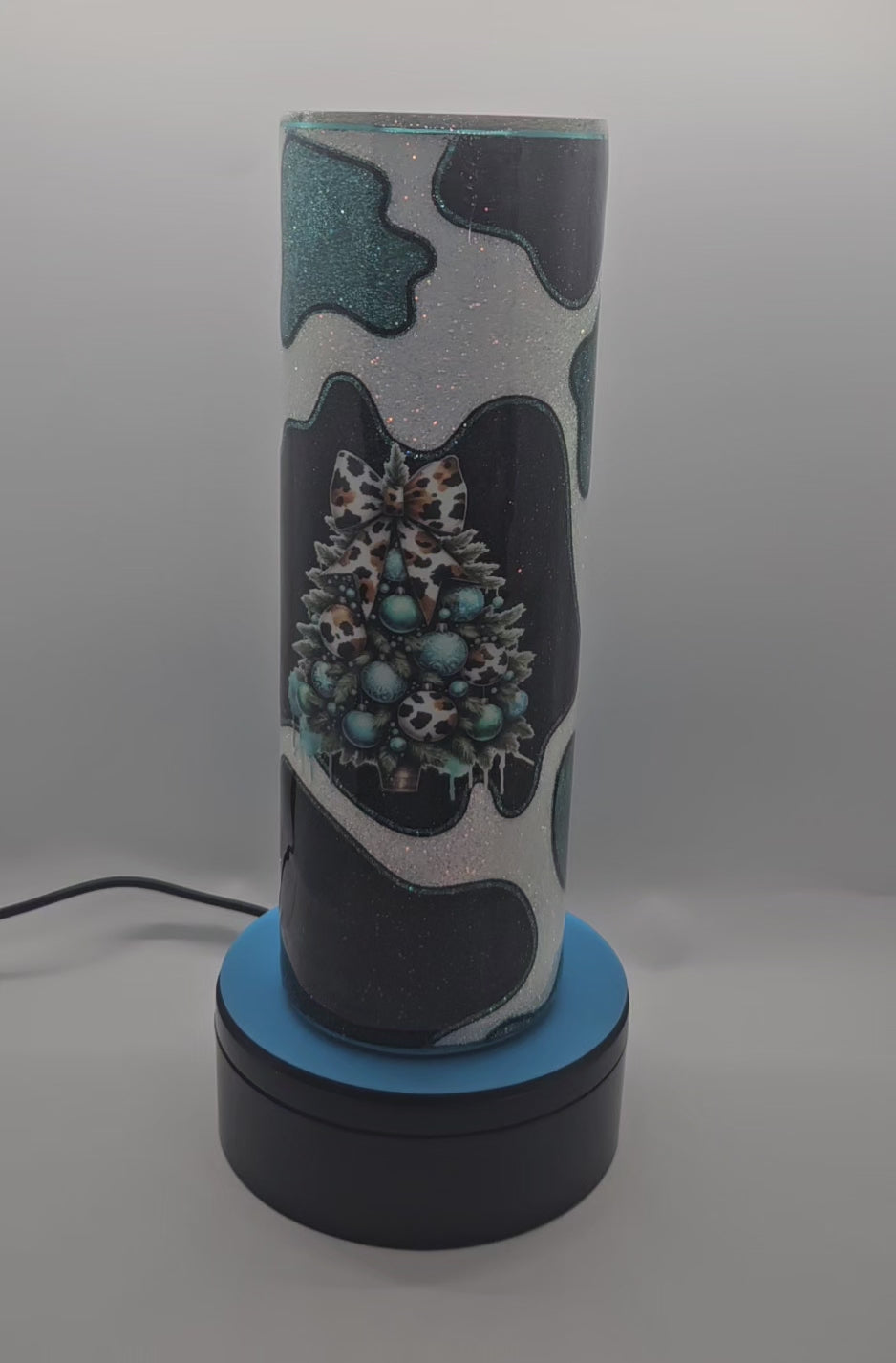Christmas cow print