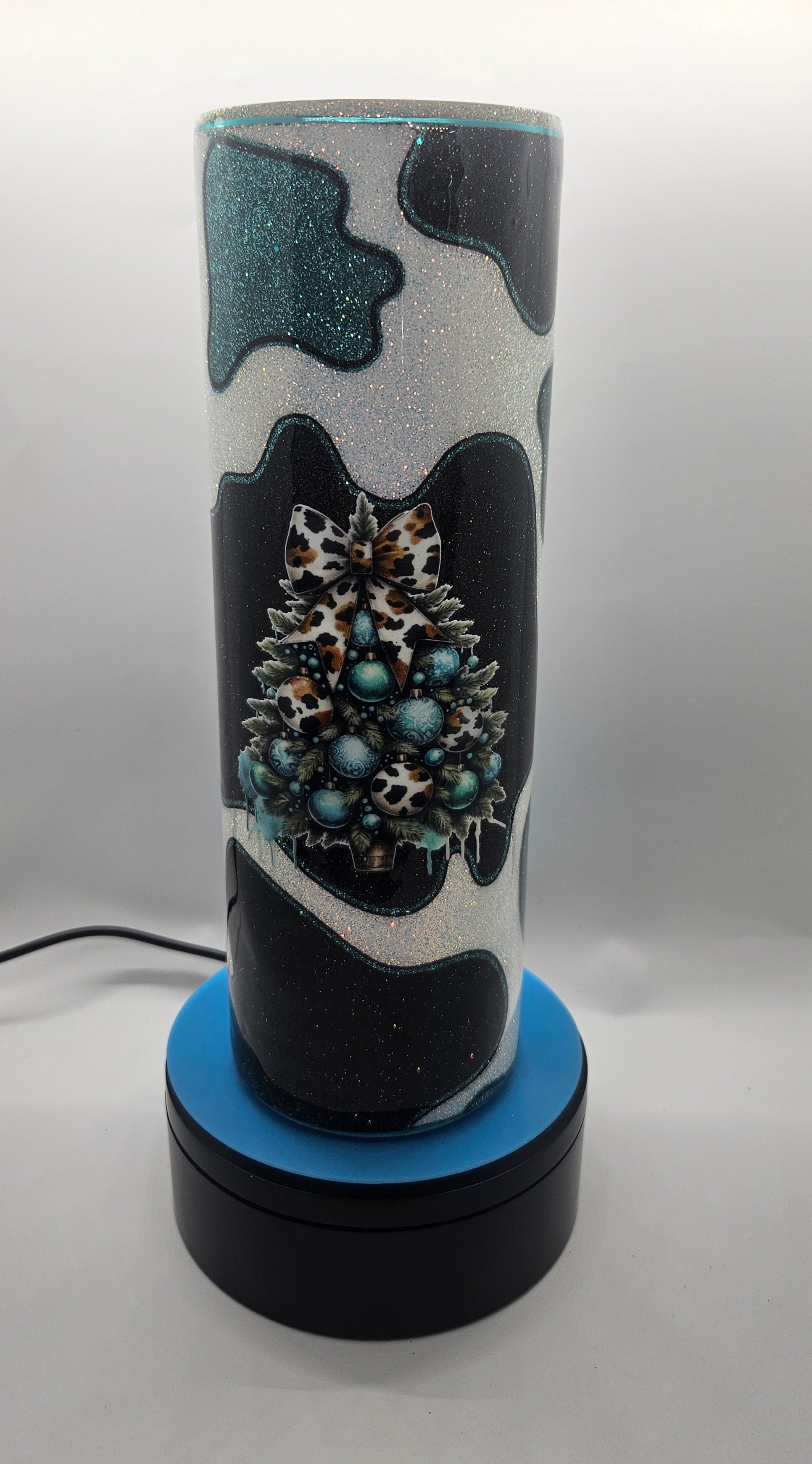 Christmas cow print