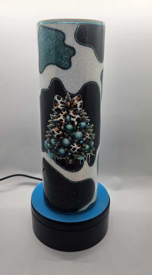 Christmas cow print
